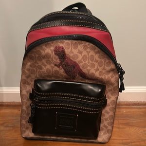 Coach Red Dino Backpack